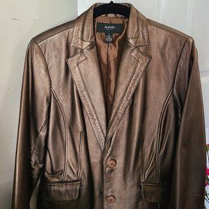 ALFANI PETITE LEATHER JACKET